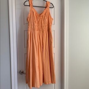 Old Navy Ruffled Orange Dress